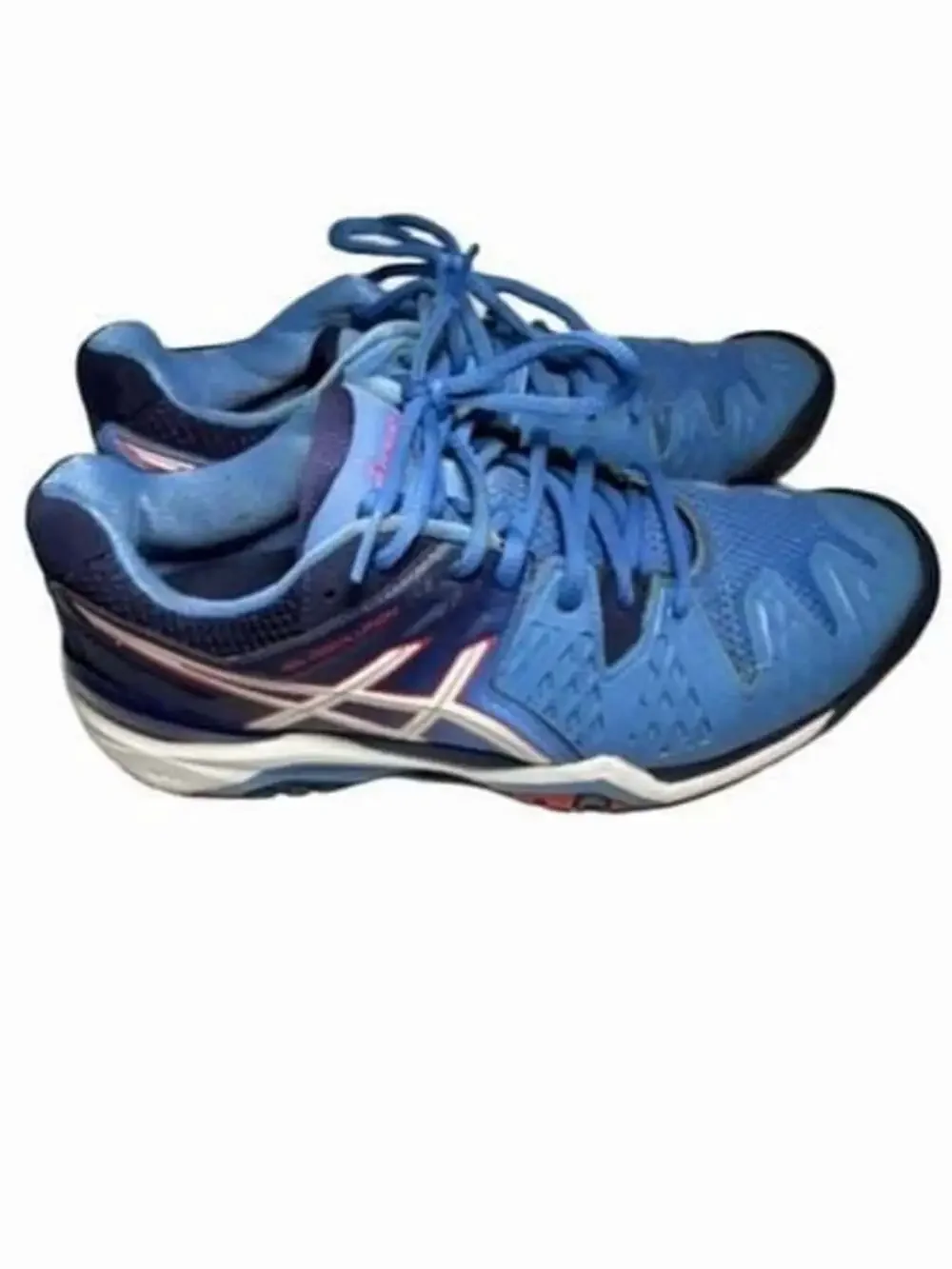 ASICS Gel-Resolution Blue White Tennis Shoes Sneakers